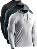 NELEUS Men's Dry Fit Athletic Long Sleeve Hooded Shirt