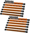 Socket Organizer Drive ABS Tools - 12PC Orange Socket Holder kit