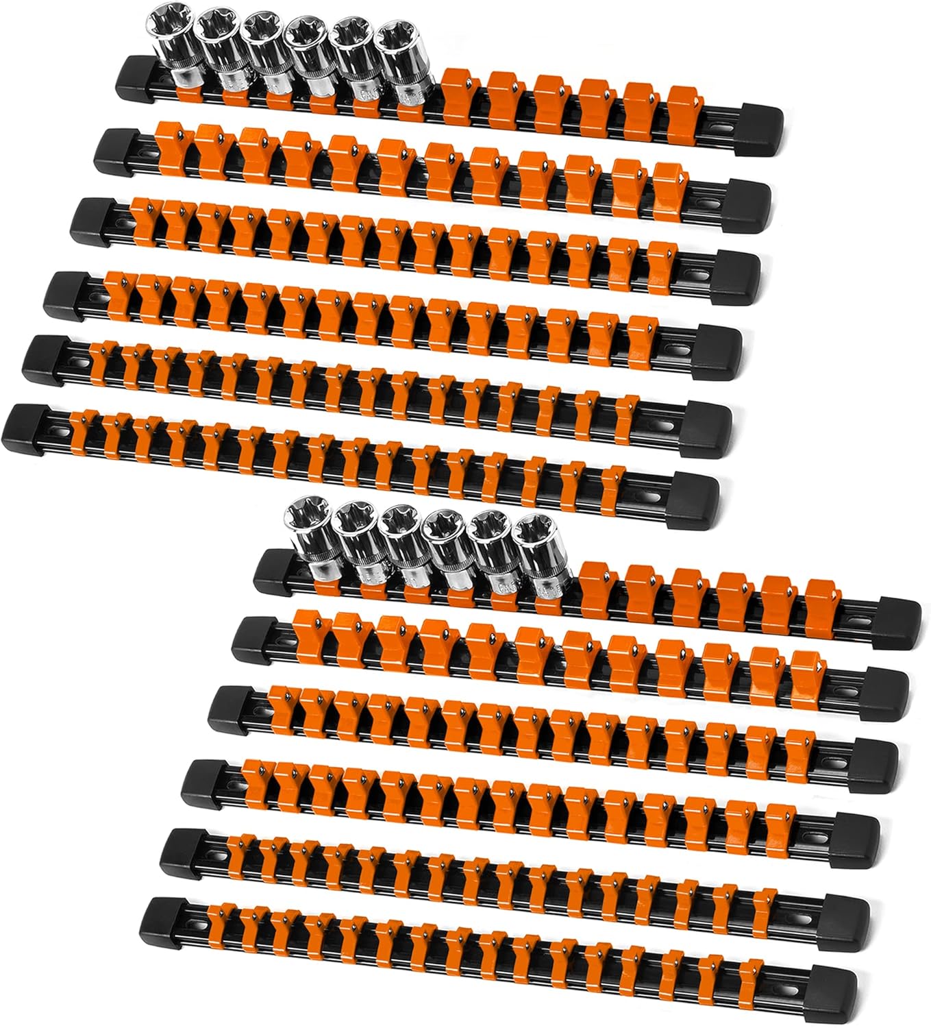 Socket Organizer Drive ABS Tools - Premium Quality 12 Piece Kit