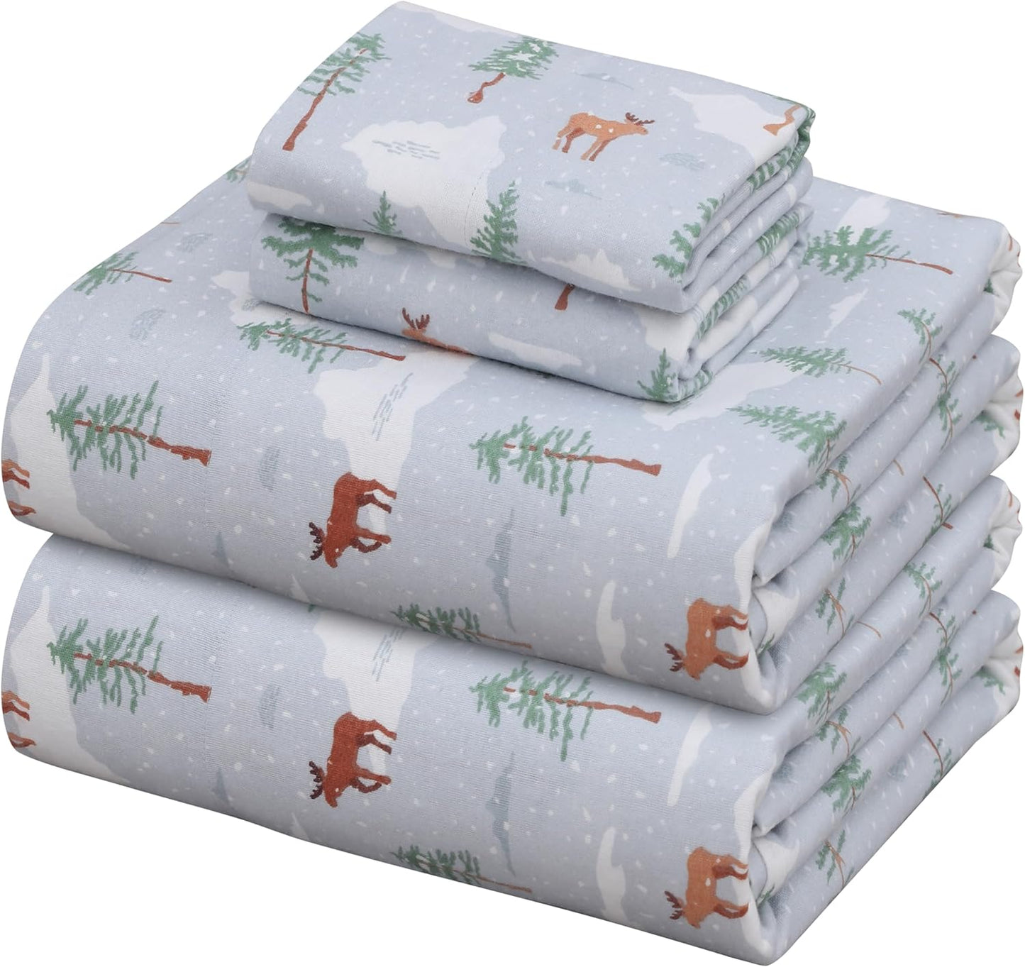 ZOYER Flannel Sheets King Size Set for Cozy Winter Nights