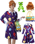 Corespe Ms Frizzle Dress Costume Set for Halloween Fun