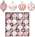 16PCS Shatterproof Christmas Ball Ornaments Set for Holiday Decor