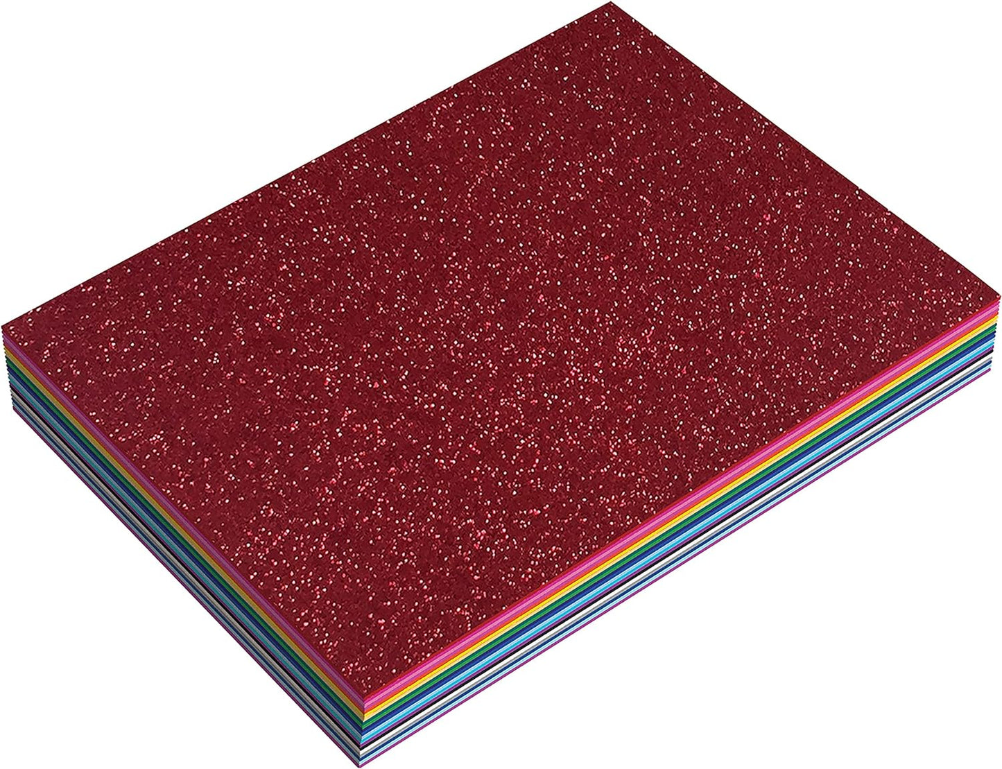 20 Pack Glitter Foam Sheets, Assorted Colors, Arts & Crafts