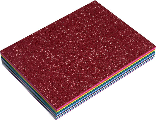 20 Pack Glitter Foam Sheets, Assorted Colors, Arts & Crafts