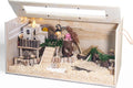 Hamster Cage Chewproof 32 in Wooden Guinea Pig Cage - Spacious Habitat