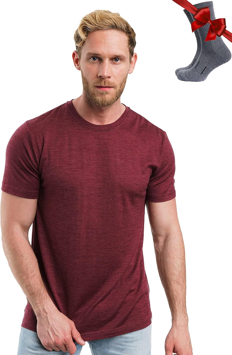 Merino Wool T-Shirt Mens for All-Season Comfort and Performance