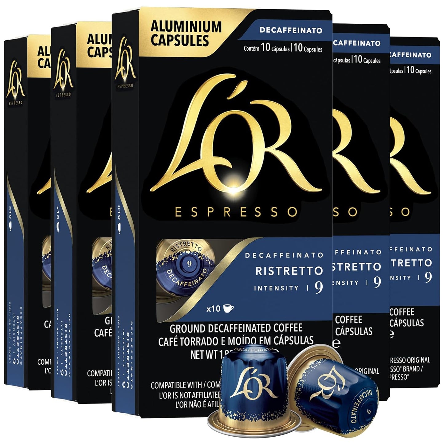 L'OR DECAF Ristretto Capsules - Rich Decaf Flavor!