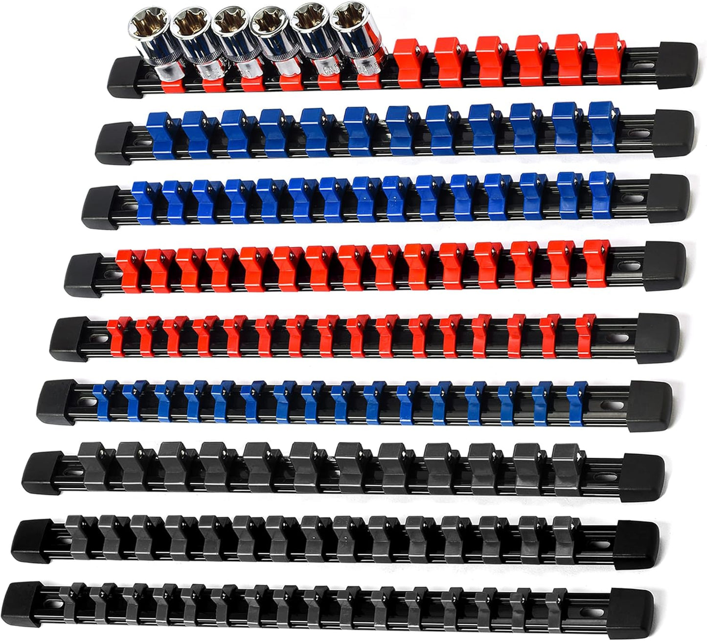 Reniteco Premium Socket Organizer Kit - Effortless Socket Storage