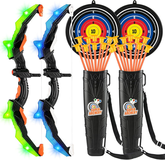 LED Light Up Kids Bow & Arrow Set