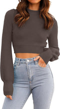 ZESICA Women's Fall Mock Neck Cropped Sweater - Chic, Soft Knit