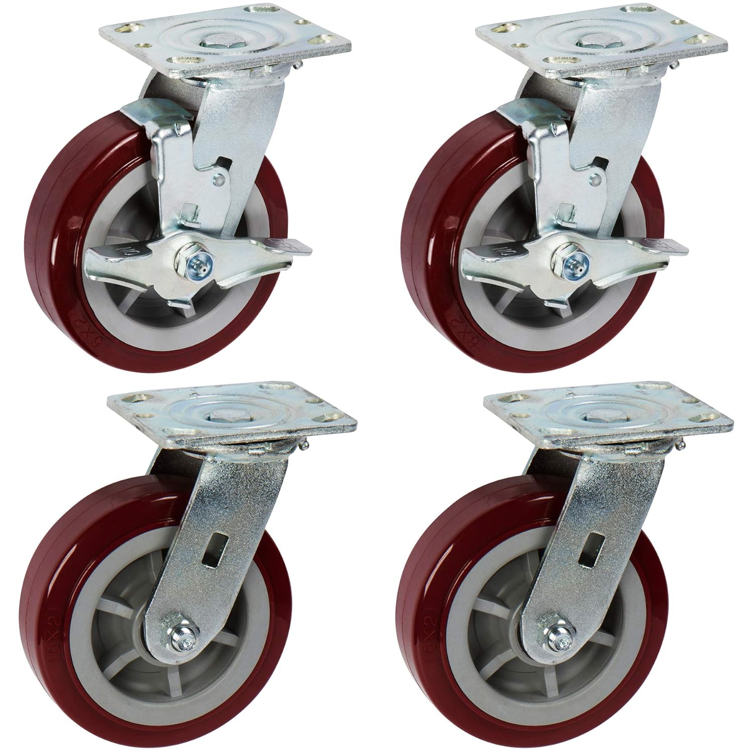 6 inch PRO-TECH Heavy Duty Industrial Casters for Easy Movement