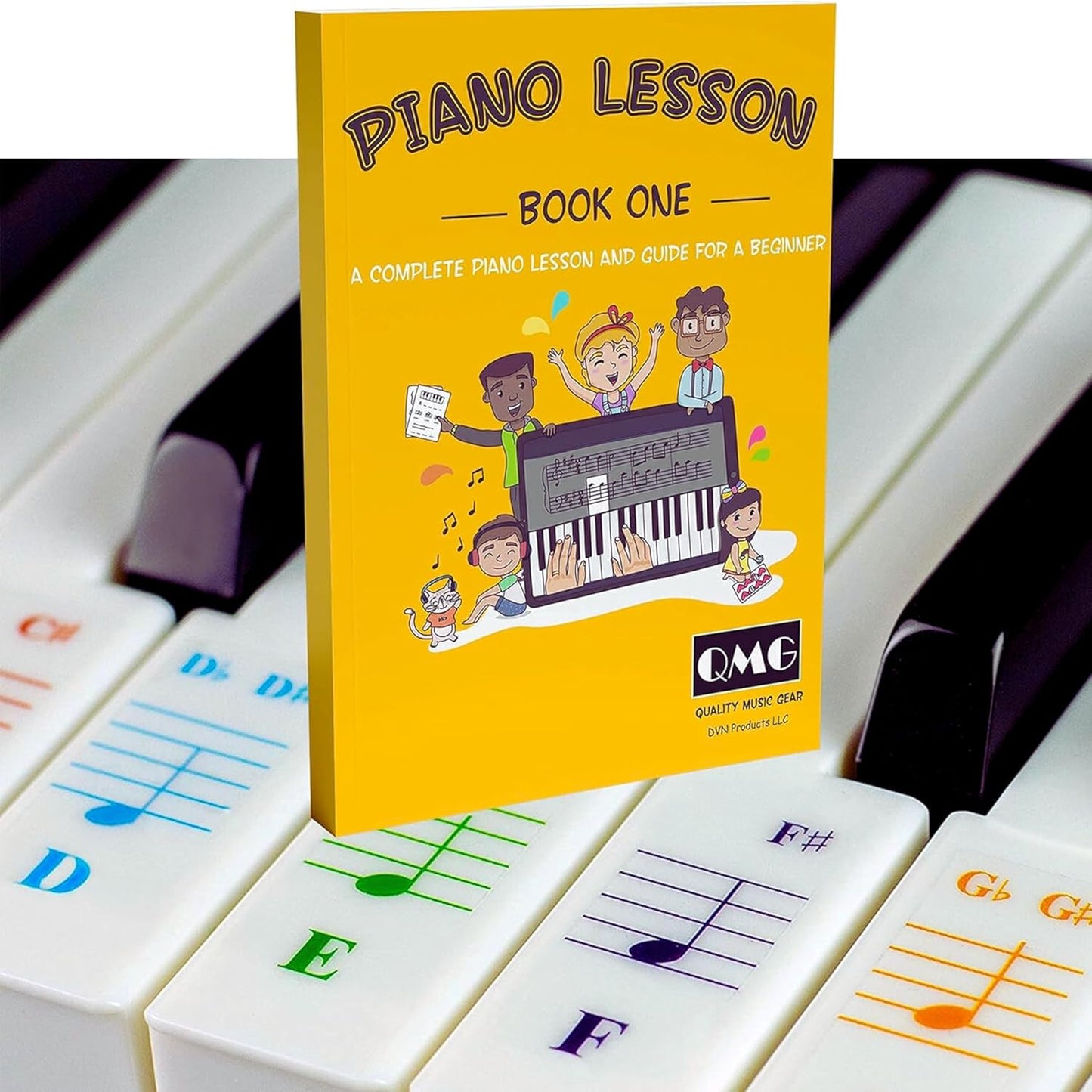 Color Piano Stickers & Music Guide Book for Kids