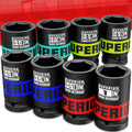 8 Piece 3/4ft Drive Impact Socket Set 1ft to 1-1/2ft - Heavy Duty
