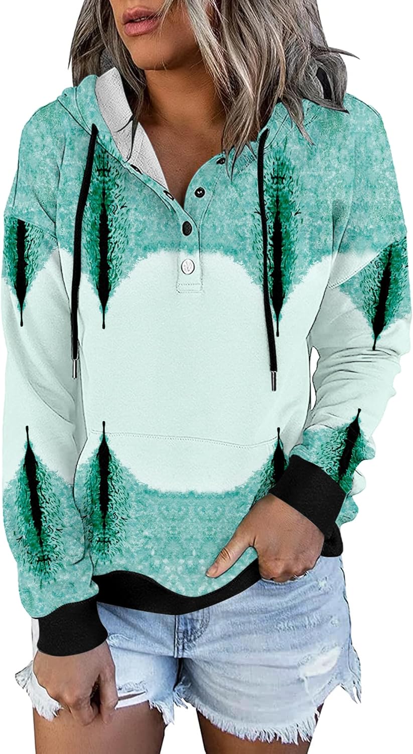 VIEACTIVEWEAR Tie Dye Hoodie for Women - Casual Oversize Pullover