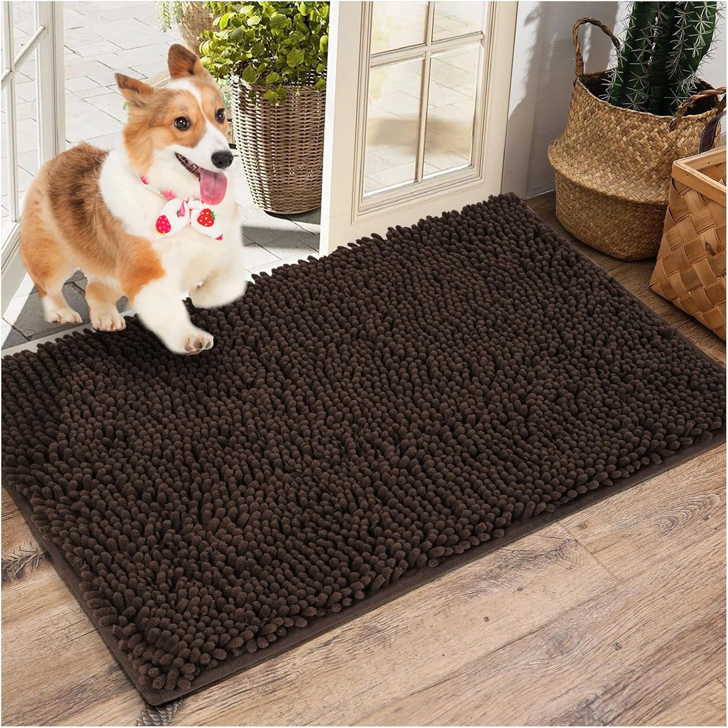 Washable Soft Microfiber Mud Mats for Dogs - Large 59in x 35