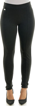 Pull On Ankle Pant with Metal Tab - Flattering Everyday Ponte Details