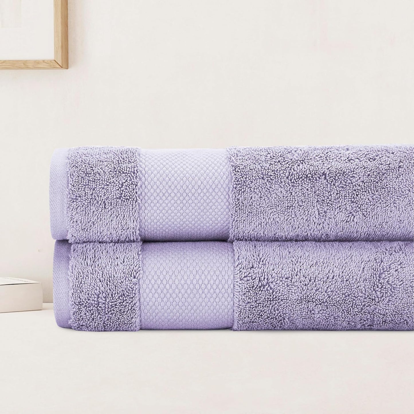 Organic Cotton Bath Towels - Plush Luxury 700 GSM Set of 2