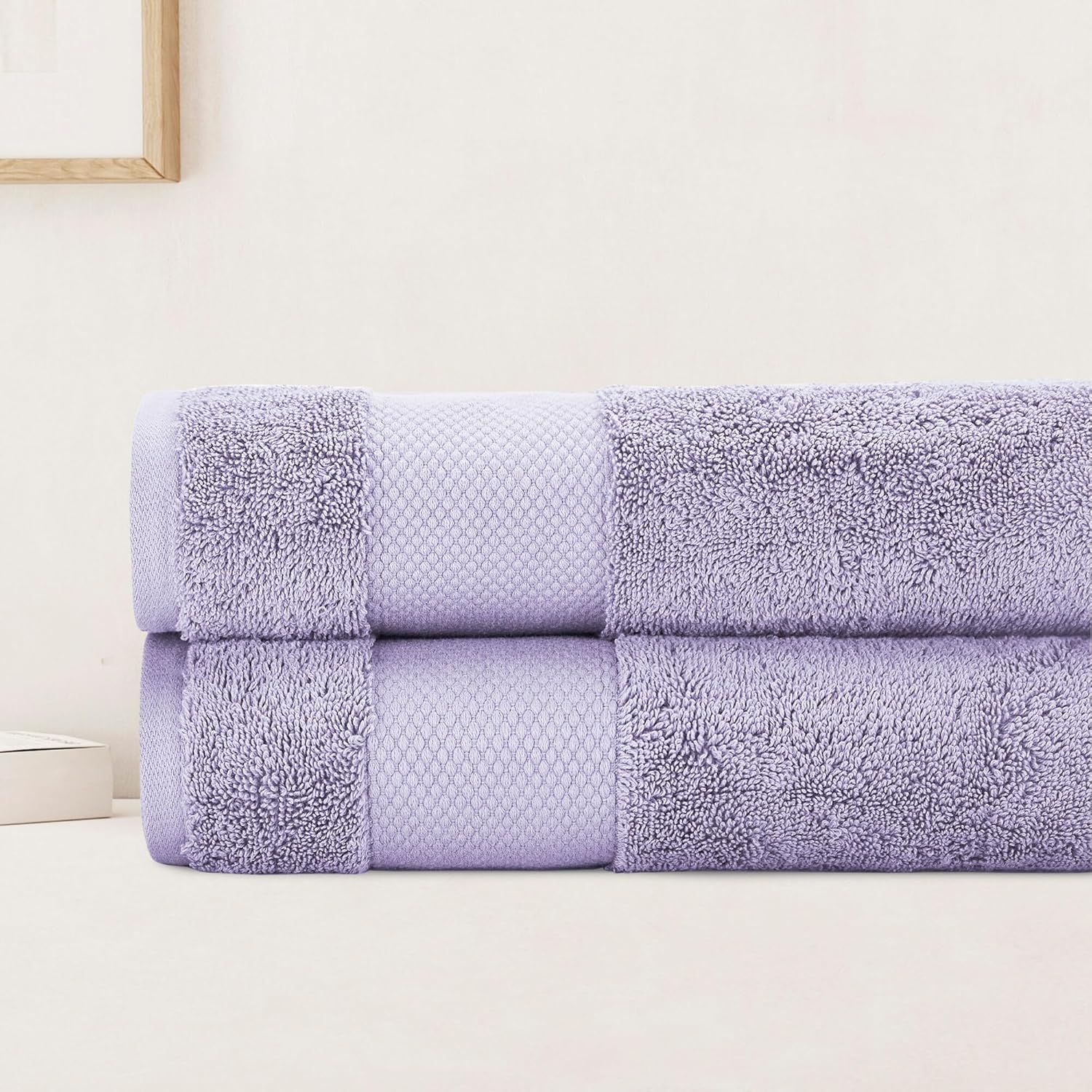 Organic Cotton Bath Towels - Plush Luxury 700 GSM Set of 2