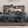 Bearhug Heated Blanket Full Size 77in x 84in - Plush Marble Black