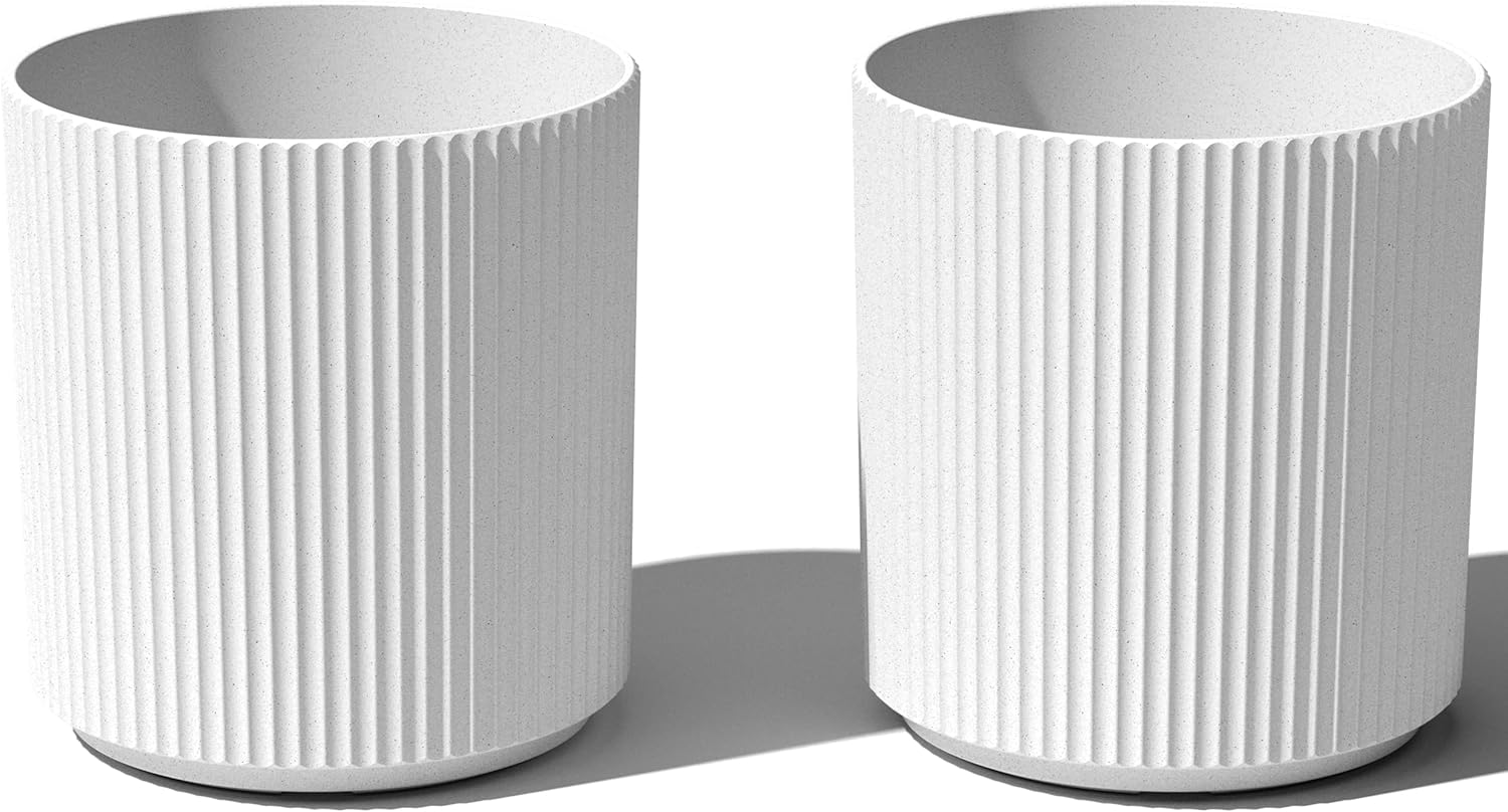 Veradek Round Demi Planter Pots for Indoor and Outdoor Use