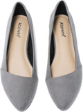 Ataiwee Women's Wide Width Flat Shoes - Comfortable Classic Pointed