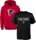 NFL Youth 8-20 Polyester Performance Hoodie & T-Shirt 2-Pack - Falcons