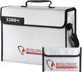 ROLOWAY Fireproof Document Bag 5200F Heat Insulated - Spacious
