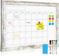 Monthly Dry Erase Calendar Whiteboard for Wall 24in x 18in - Vintage