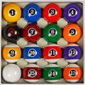 Collapsar Deluxe 2-1/4 in Marble-Swirl Billiard Ball Set - Durable
