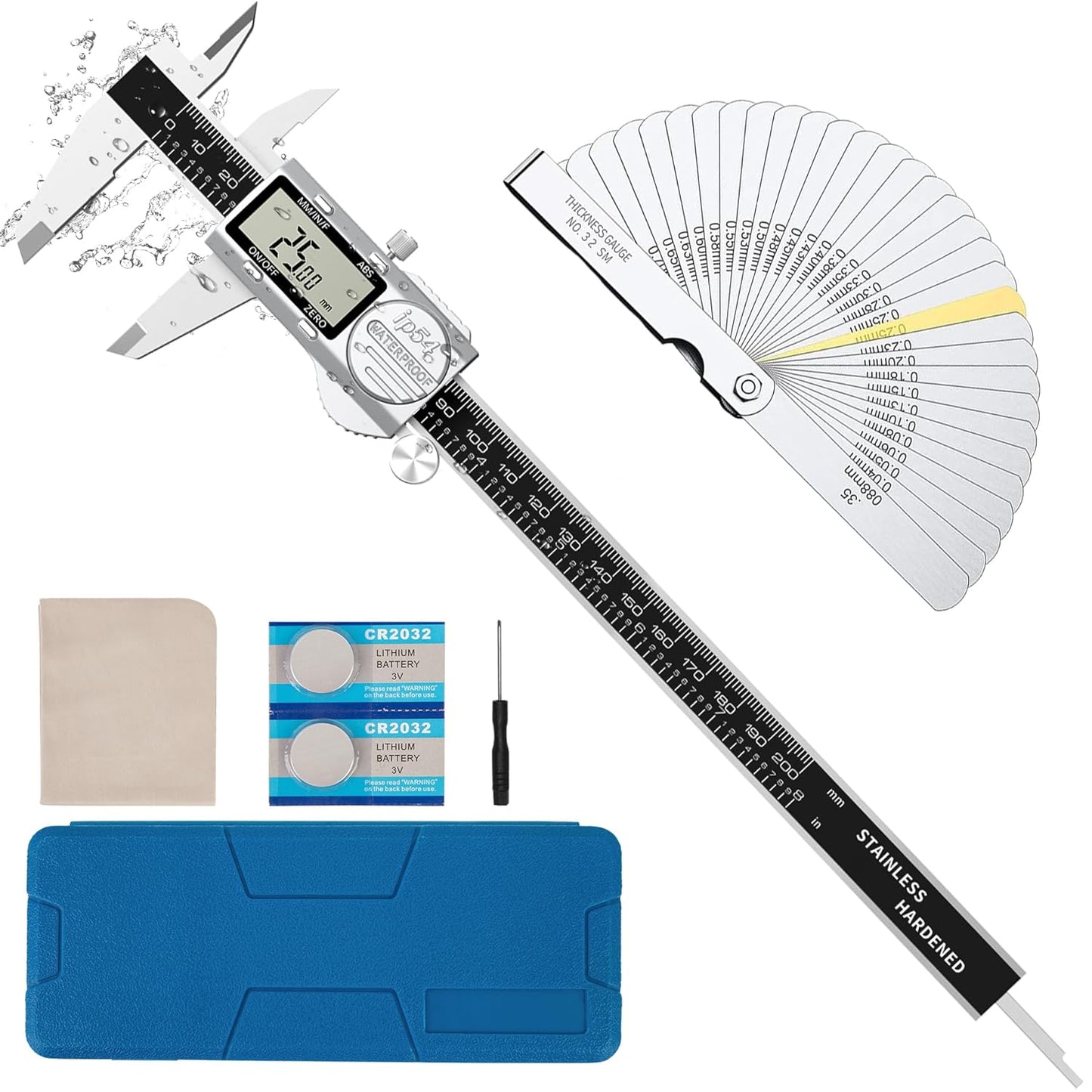 Digital Caliper with ABS Scale and Waterproof Design for Precision