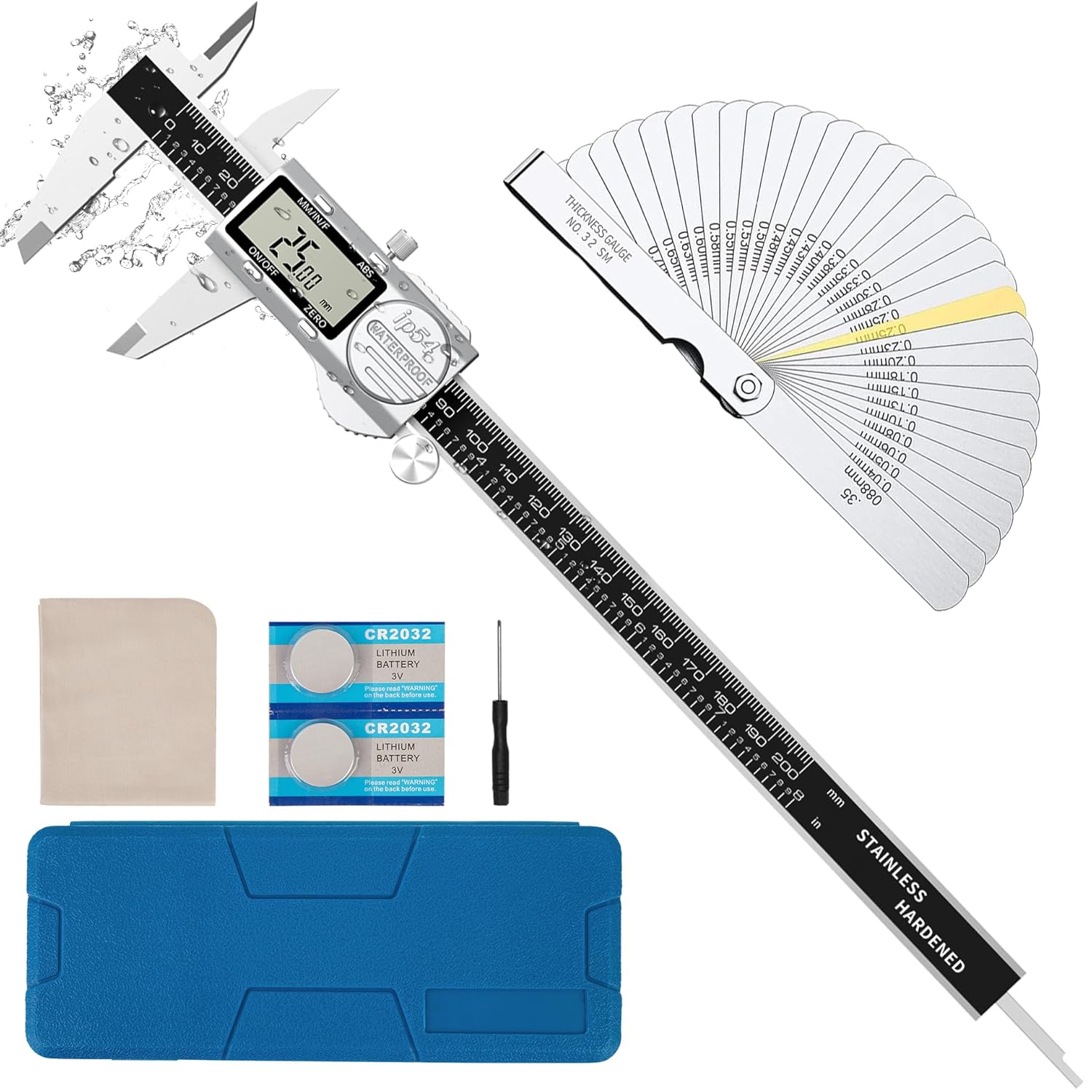 Digital Caliper with ABS Scale and Waterproof Design for Precision