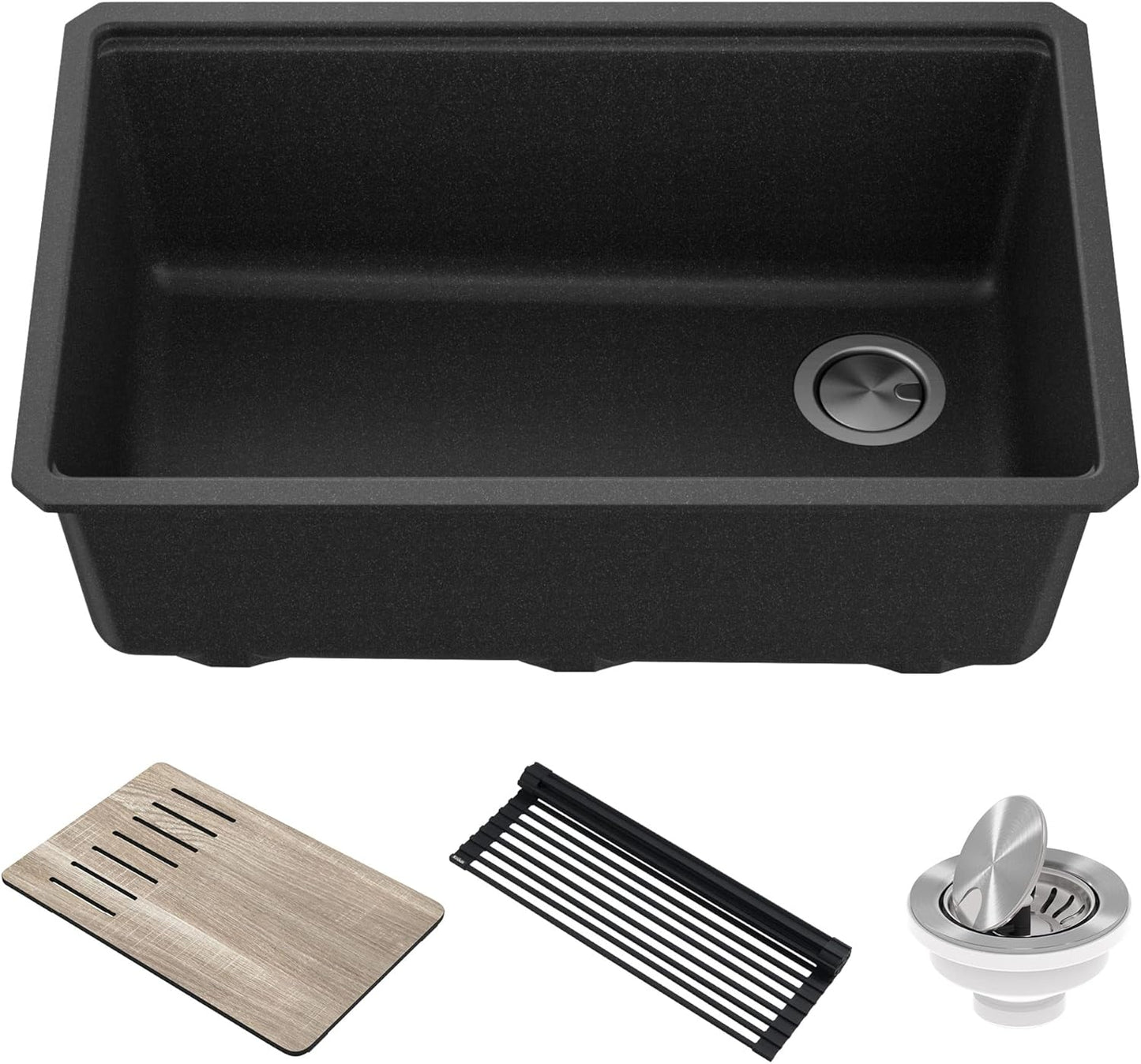 KRAUS Bellucci 30 in. Undermount Workstation Granite Sink