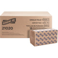 Singlefold Paper Towels 10.25 in x 9.1 in - Kraft 1-Ply, 250/Pack