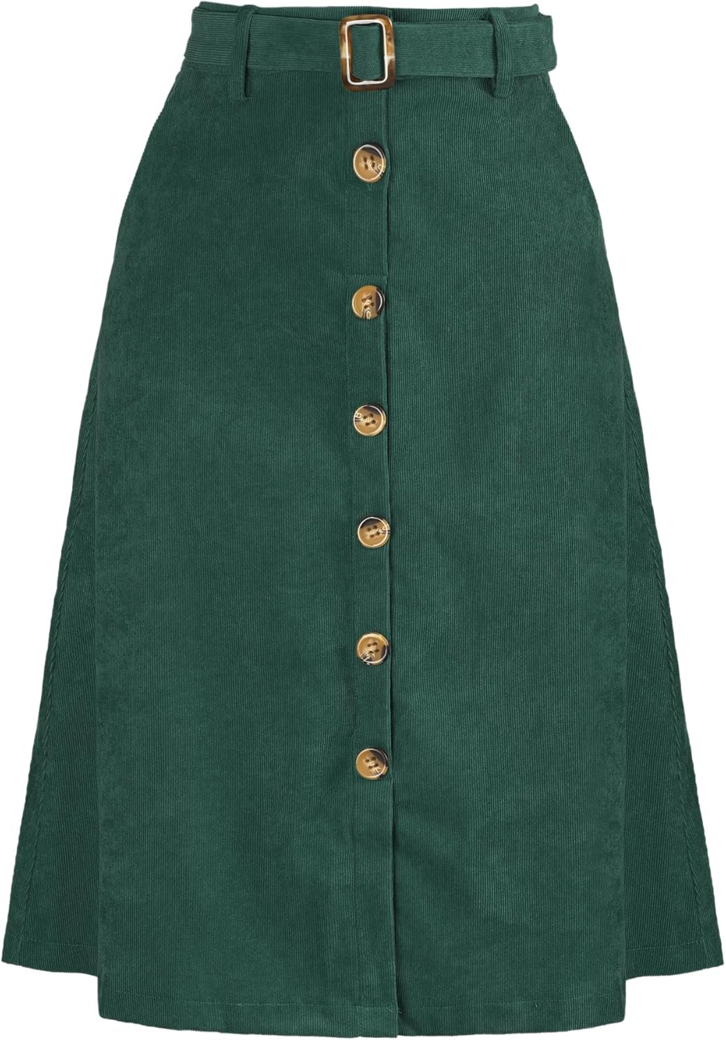 Allegra K Womens High Waist A-Line Corduroy Midi Skirt Review