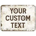 Rustic Custom Sign Personalized Metal Sign 18x24 in - Durable Decor