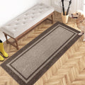 Dirt Trapping Door Mat 24 in x 60 in Beige & Grayish Brown - Low