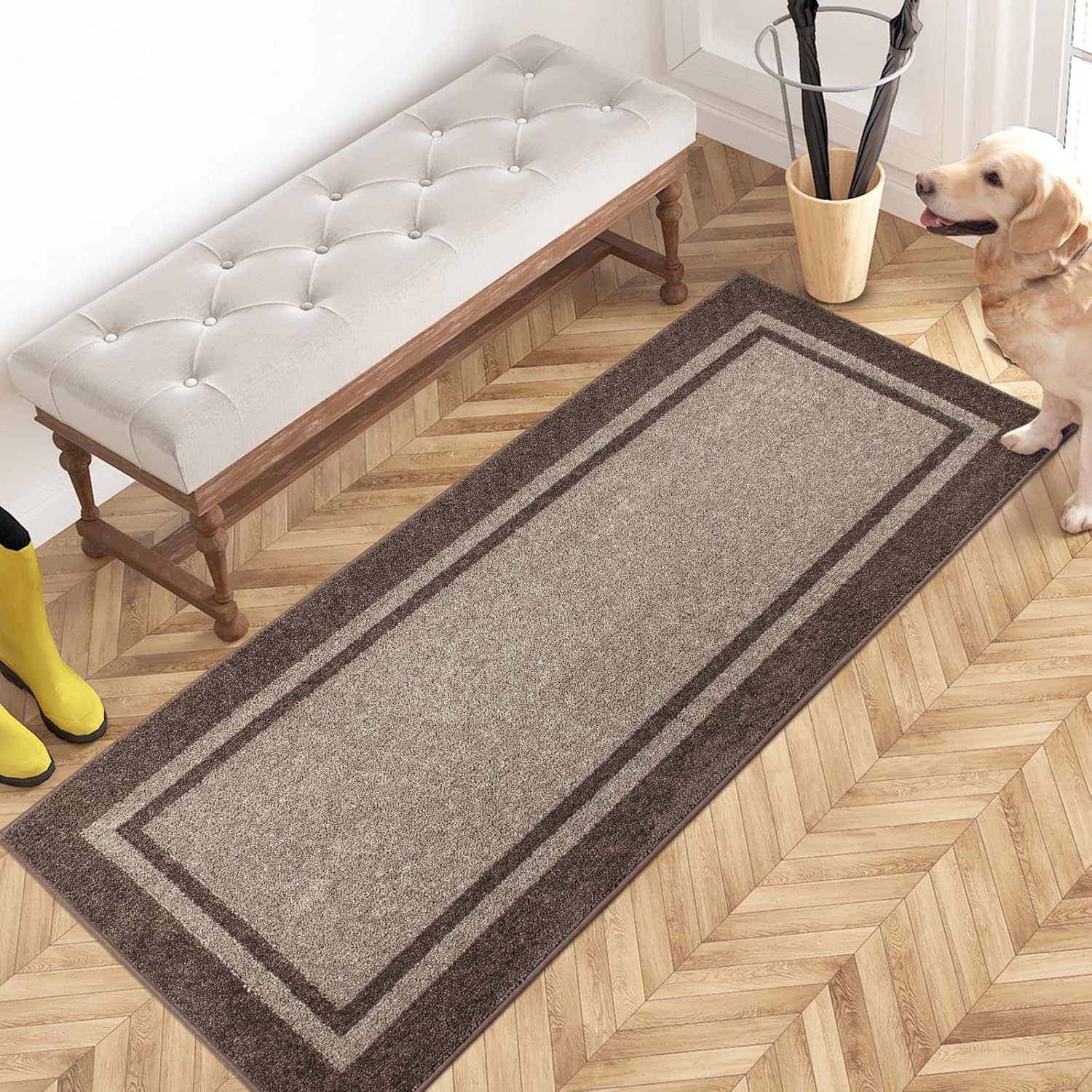 PURRUGS Dirt Trapping Door Mat 24in x 60in for Muddy Shoes