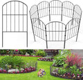 Decorative Garden Fence 25 Panels 26ft x 24in - Arched Metal Border