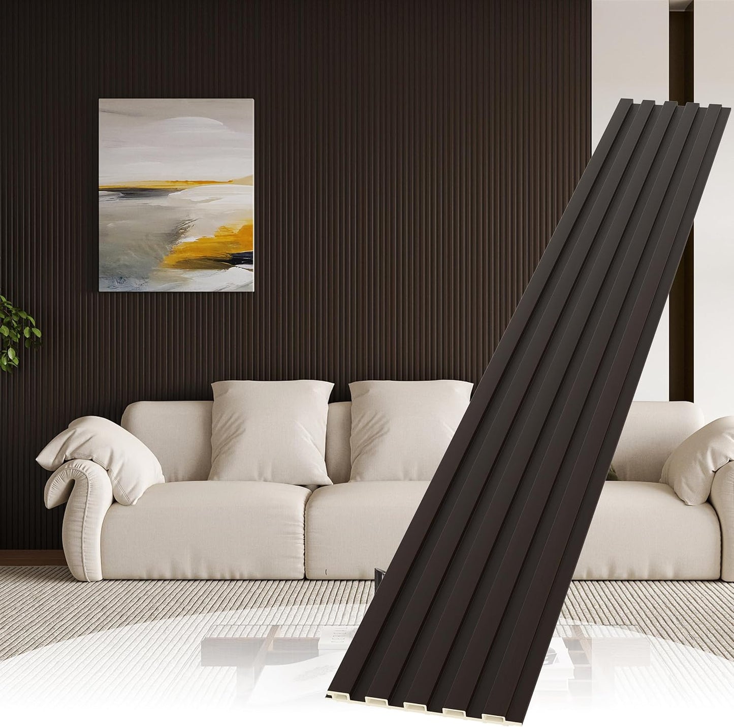 Stylish 3D WPC Wood Slat Wall Panels for Modern Interiors