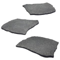 3 Pack Rubber Stepping Stones Outdoor Garden Pavers - Lightweight