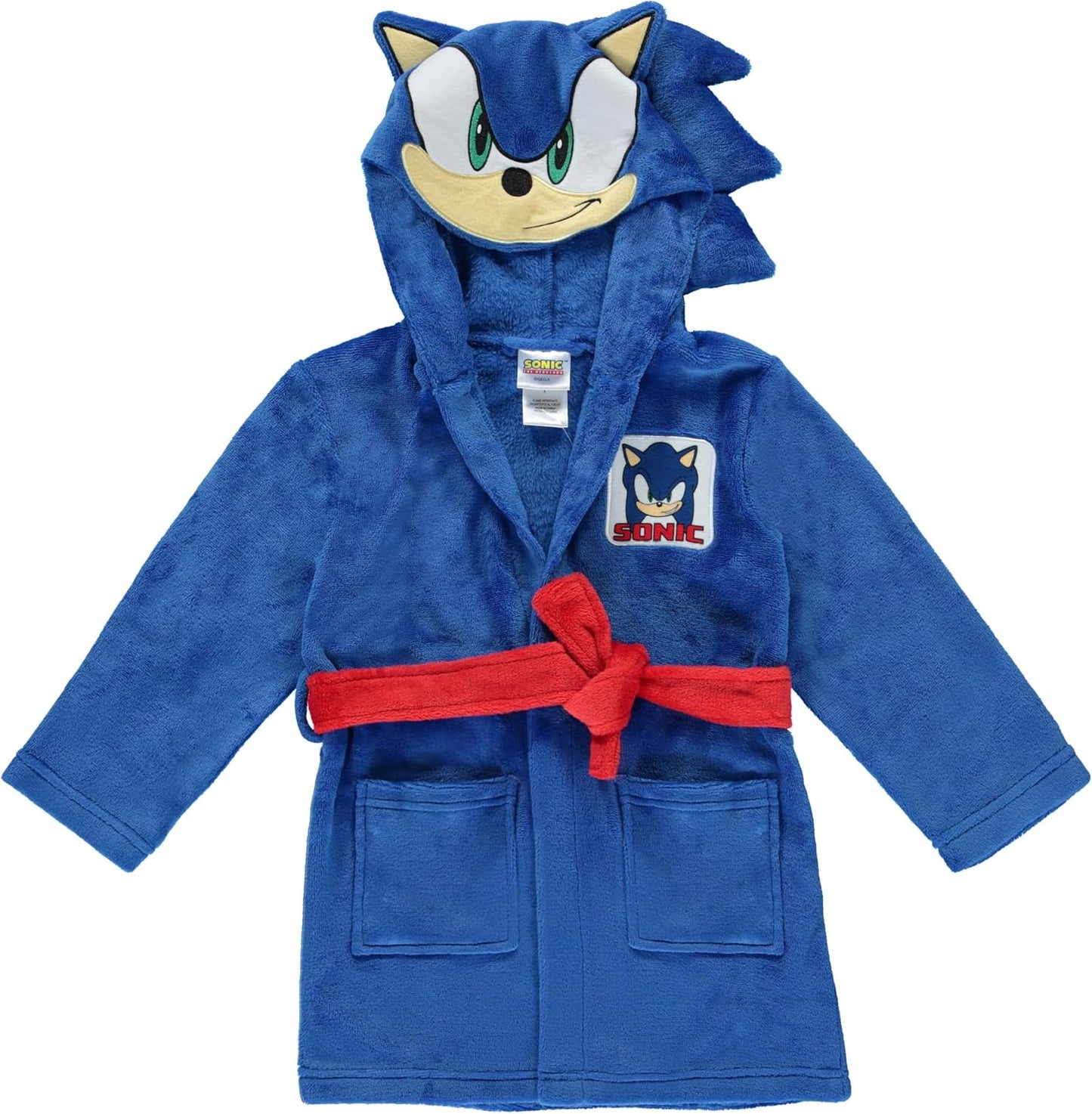 Super Mario Sonic Fleece Kids Hooded Robe for Boys Comfort