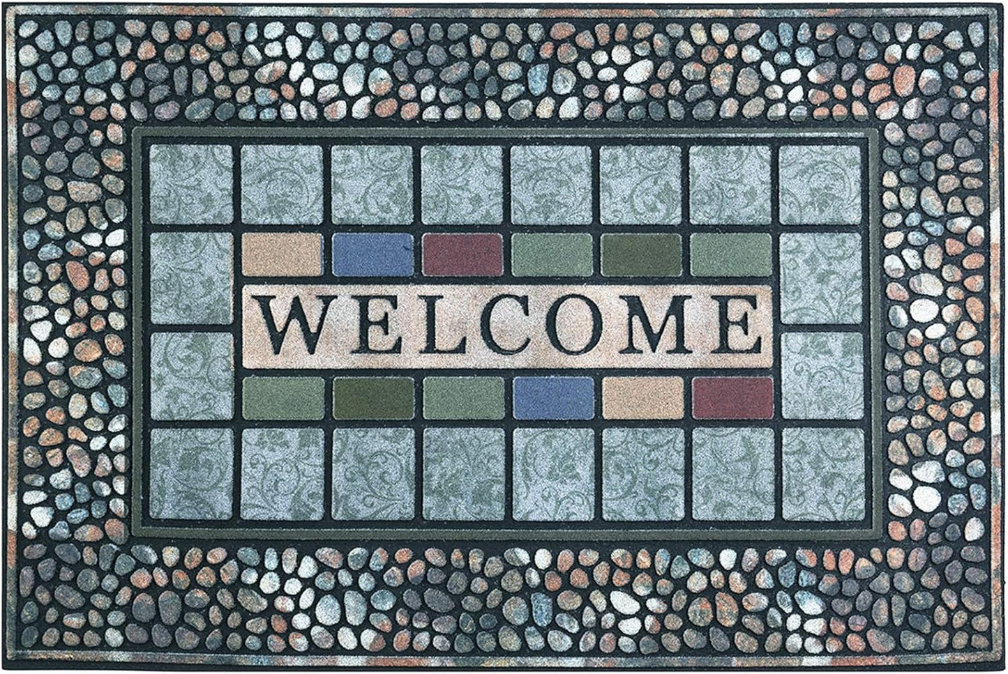 CHICHIC Rectangle Entrance Door Mat for High Traffic Areas
