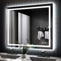 ISKM 44in x 36in LED Bathroom Mirror - Front + Backlit Vanity Mirror