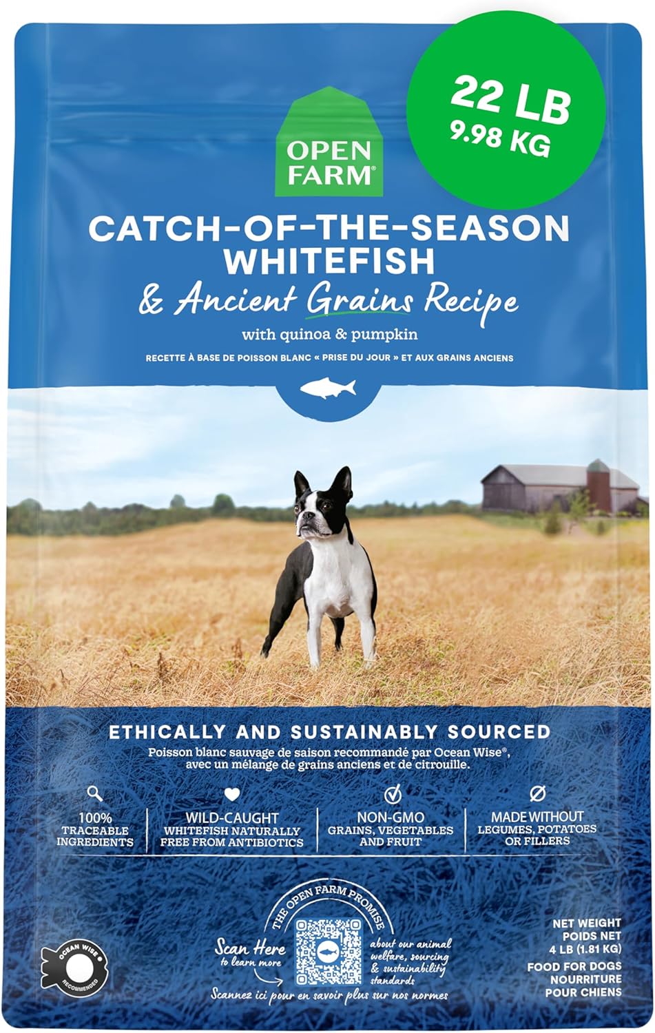 Open Farm Ancient Grains Dry Dog Food for Healthy Pets