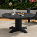 SERWALL Outdoor Coffee Table 36 in Round Patio Table - Weather