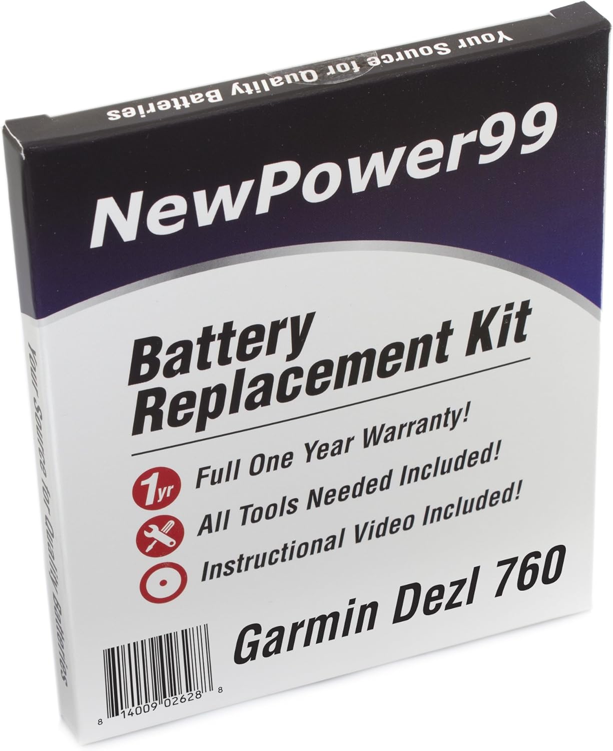 NP99sp Battery Kit for Garmin Dezl 760, 760LM, 760LMT Models