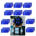 Blue Reflective Stickers 1 in x 2 in - High Visibility Safety Pack