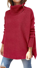 ANRABESS Oversized Turtleneck Batwing Sweater Tunic - Cozy Versatile