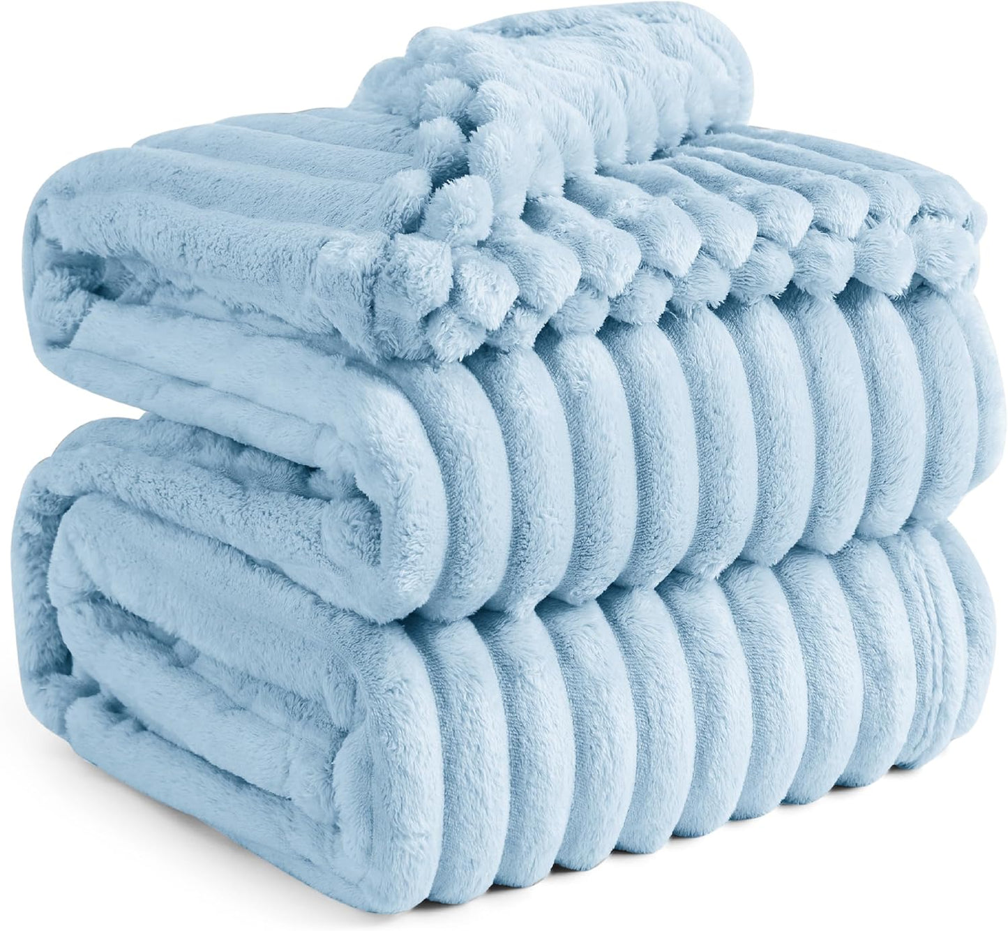Bedsure GentleSoft Blue California King Size Blanket for Cozy Comfort