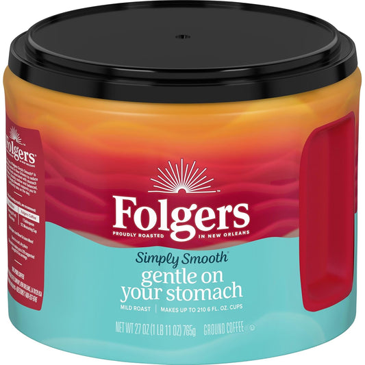 Folgers Simply Smooth Mild Roast, 27 oz - Gentle Taste